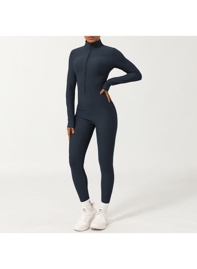 European And American Zipper Thread Long Sleeve Yoga Suit High Strength Fitness Sports Suit Yoga Suit Suit