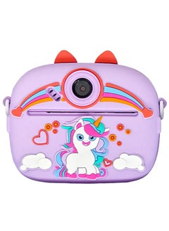 MOCOM Instant Print Kids Camera for Ages 4-12: 48MP Dual Lens Digital Camera with 2.4" Screen, 1080P Video, MP3 Player, Games, Selfie Mode - No-Ink Thermal Printing, Includes 3 Paper Rolls - Perfect Birthday Gift for Kids, Toddlers, Boys & Girls  - Image 1