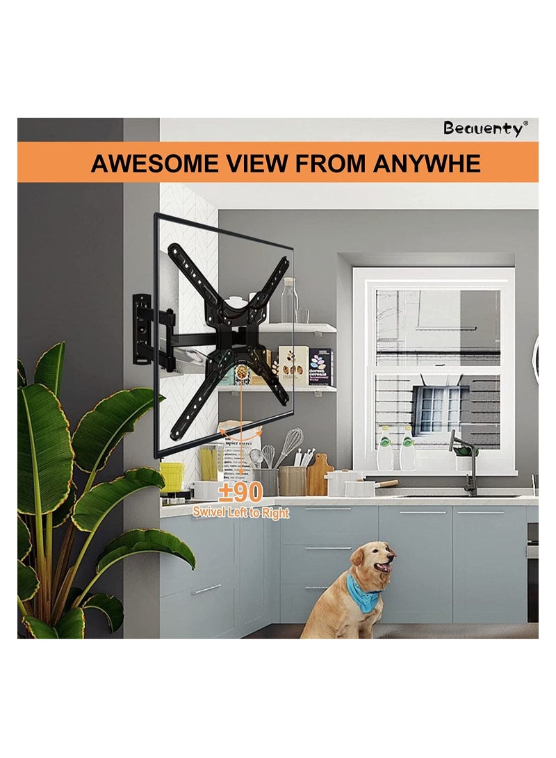 14-55 inches LED LCD OLED Plasma Flat Screen Monitor TV Wall Mount Bracket Monitor Wall Bracket with Swivel and Articulating Tilt Arm Bracket - Image 3