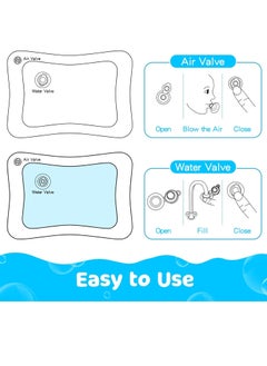 Generic Tummy Time Water Mat, Extra Large Multi-Stage Activity Center Baby Toys & Sensory Toys,nflatable Playmat Visual Stimulation Gift For Boys Girls Toys  - Image 4