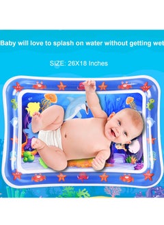 Generic Tummy Time Water Mat, Extra Large Multi-Stage Activity Center Baby Toys & Sensory Toys,nflatable Playmat Visual Stimulation Gift For Boys Girls Toys  - Image 2