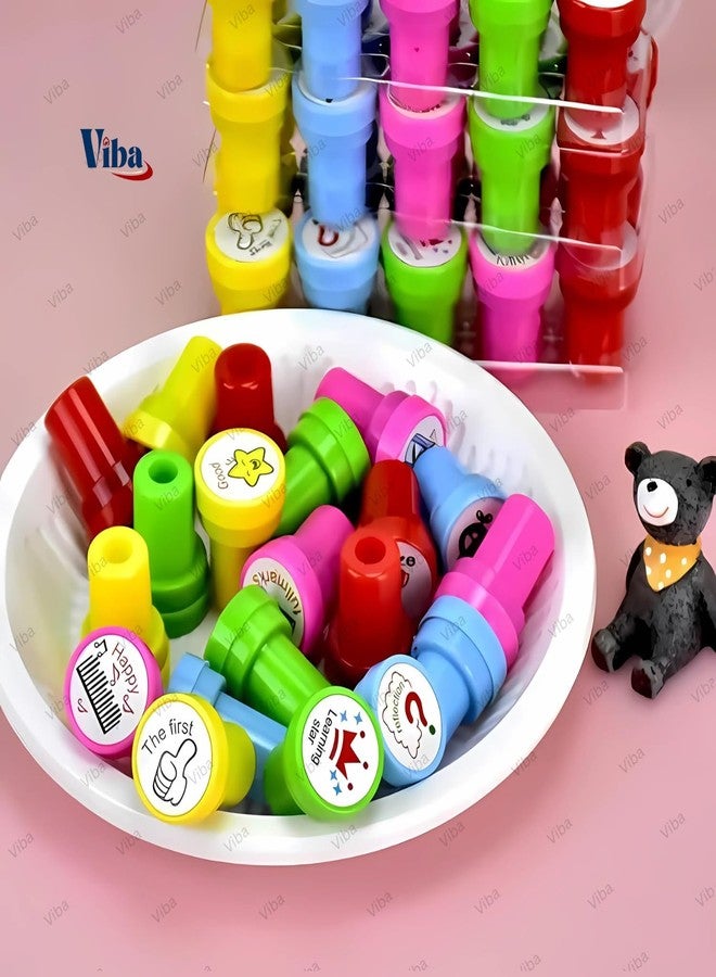 VIBA® Stamps for Kids (Pack of 20), Creative Craft Birthday Return Gift Educational Set, Inspirational, Self-Inking, Inspirational Stamp for Kids, Unisex Crafting Fun - Image 5