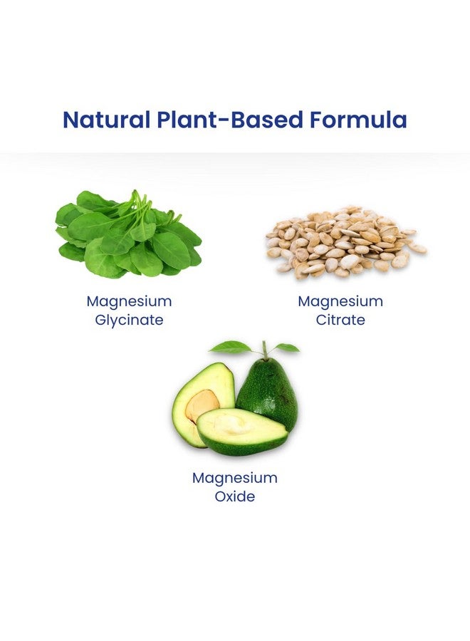Vesca فيزكا مغنيسيوم جليسينات مخلب، سترات، أكسيد | تحسين النوم | تخفيف التوتر | مركب مغنيسيوم ثلاثي عالي الامتصاص للرجال والنساء | 100% نباتي ونباتي | 340 ملغ_30 قرص - Image 3