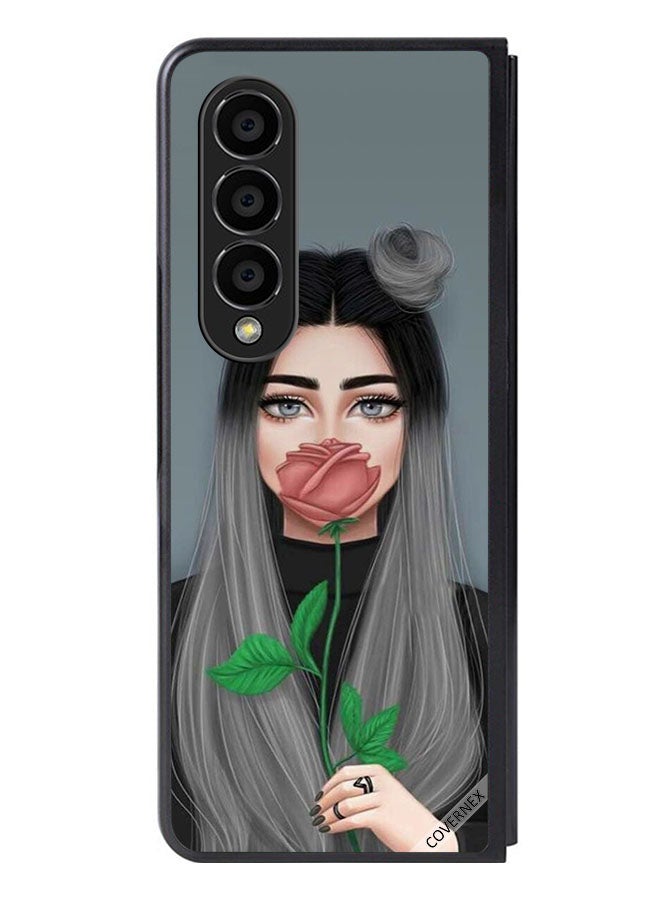 Covernex Protective Case Cover For Samsung Galaxy Z Fold 4 Cute Girl Art - Image 1