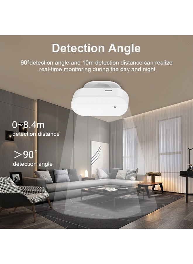 Millimeter Wave Human Presence Sensor with 24GHz Radar & Light Sensor, Tuya Smart Life Zigbee WiFi - Image 3