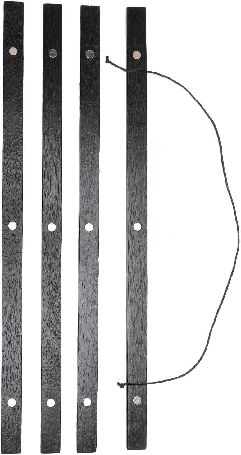 Magnetic Poster Hanger Frame Solid Wood Multipurpose DIY Decorative Wood Magnet Frame for Photo Picture Canvas Artwork Wall Hanging 4PCS (40cm) - Image 4