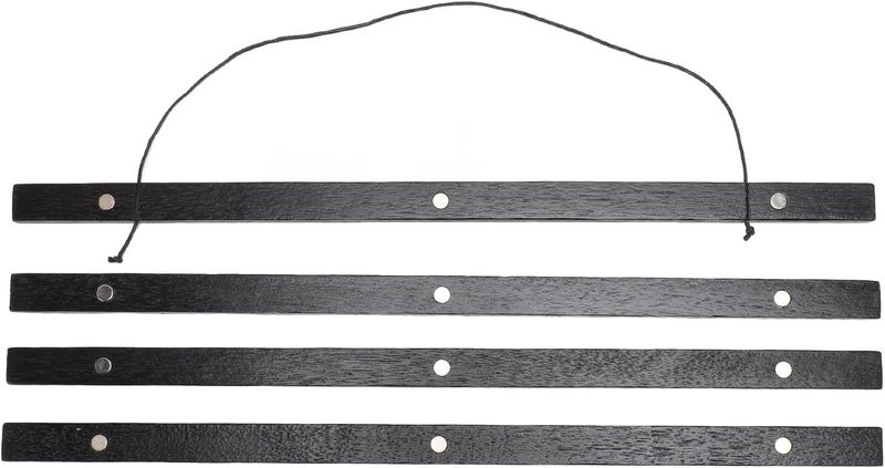 Magnetic Poster Hanger Frame Solid Wood Multipurpose DIY Decorative Wood Magnet Frame for Photo Picture Canvas Artwork Wall Hanging 4PCS (40cm) - Image 1