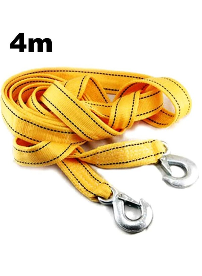althiqahkey - 5 Tons Car Tow Rope with Hooks Tow Strap with Hooks Car Vehicle Recovery Rope Trailer Rope 11023 LBS Capacity Heavy Duty Tow Rope for Car Truck SUV 4m - Image 1