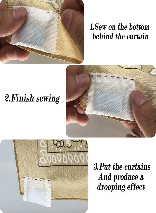 BOETOADG 25 Curtain Weights, Bottom Curtains Lead to Weight, Cloth Curtain Weights for Home Curtains and Tablecloths Shower Curtains Cloth Mosquito Nets, Accessories for Signs, 15g Each (55x30 mm) - Image 4