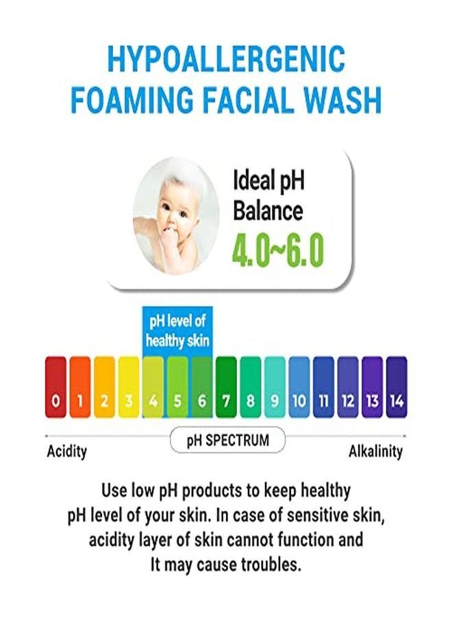 Atopalm - Facial Foam Wash, Gentle Baby Wash, TearFree, Sulfate,ParabenFree, Ph Balanced, Hypoallergenic For Sensitive Skin, Ewg Green Grade, Foaming Facial Cleanser, 5.07 Fl Oz, 150Ml - Image 1