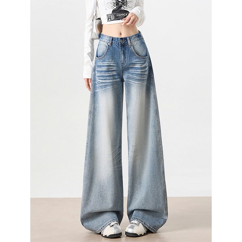 Unisex Classic Denim Jeans Loose Fit Daily Outdoor Wear - Image 1