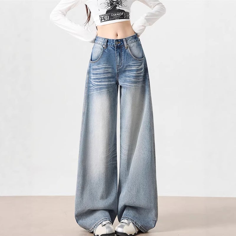 Unisex Classic Denim Jeans Loose Fit Daily Outdoor Wear - Image 5