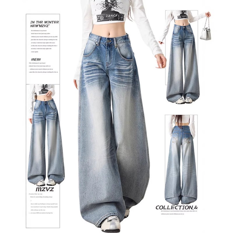 Unisex Classic Denim Jeans Loose Fit Daily Outdoor Wear - Image 3