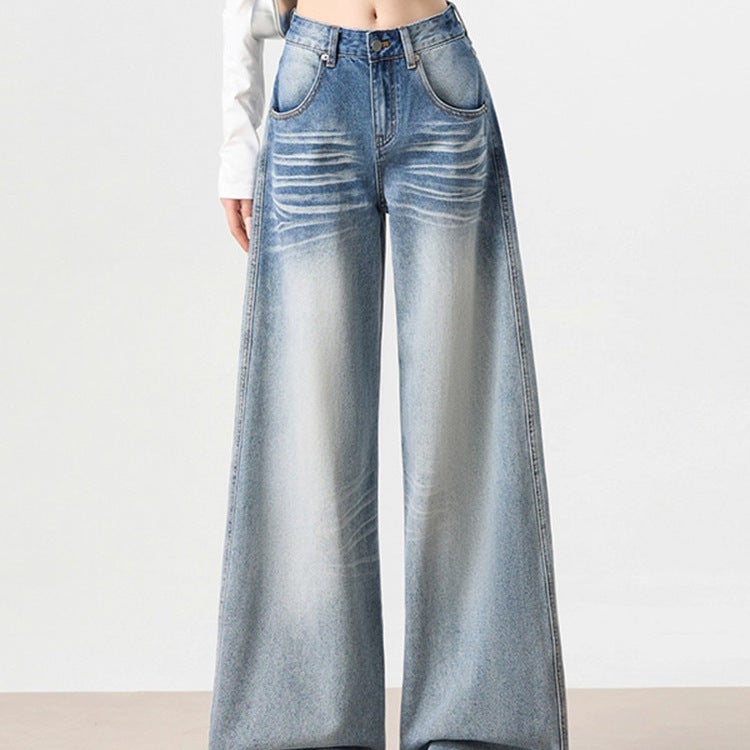 Unisex Classic Denim Jeans Loose Fit Daily Outdoor Wear - Image 2