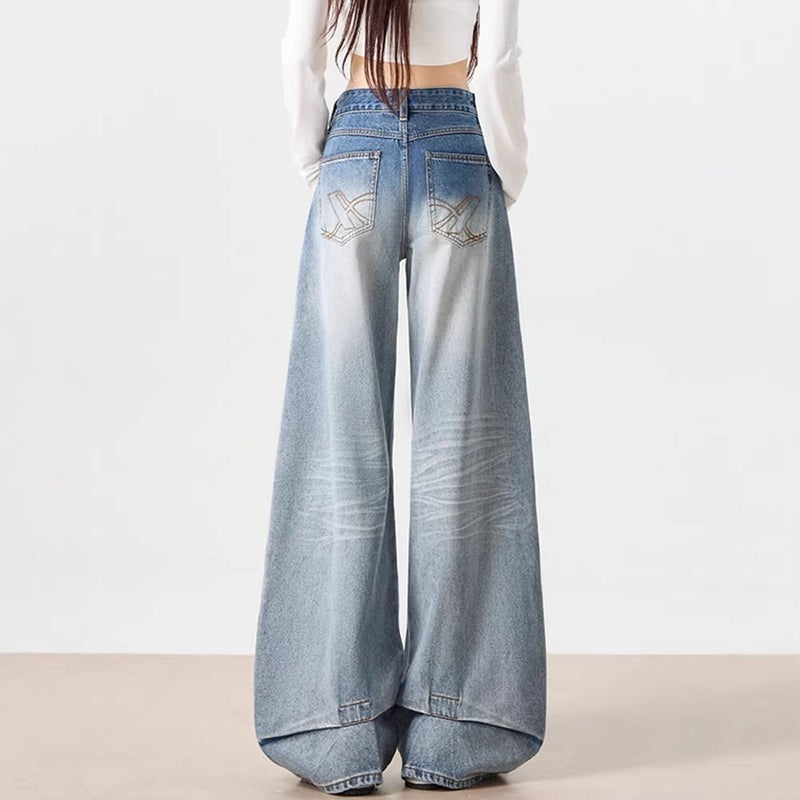 Unisex Classic Denim Jeans Loose Fit Daily Outdoor Wear - Image 4