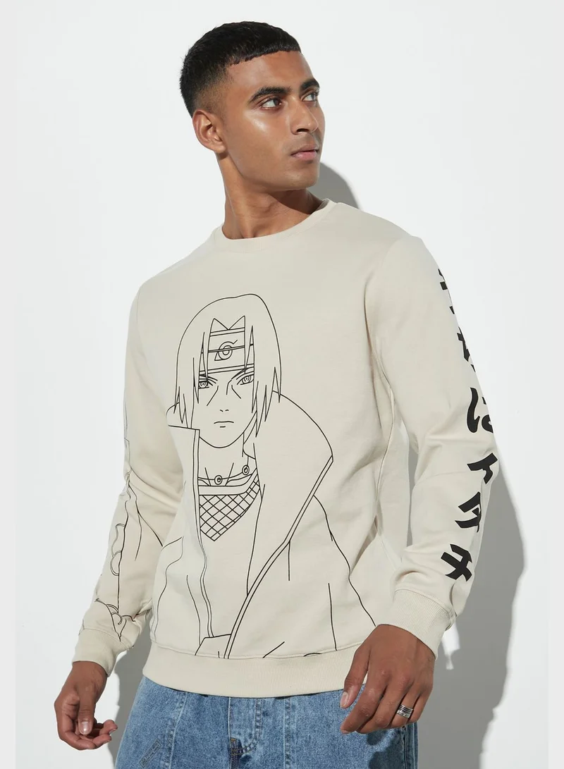 SP Characters Naruto Graphic  Sweatshirt