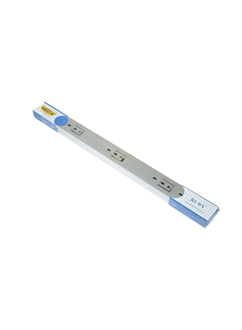 روبستلاين مجموعة شرائح درج التمديد الكامل المثبتة على الجانب Robustline | اللون الفضي | 20 بوصة | معدن | 2 قطعة - Image 2