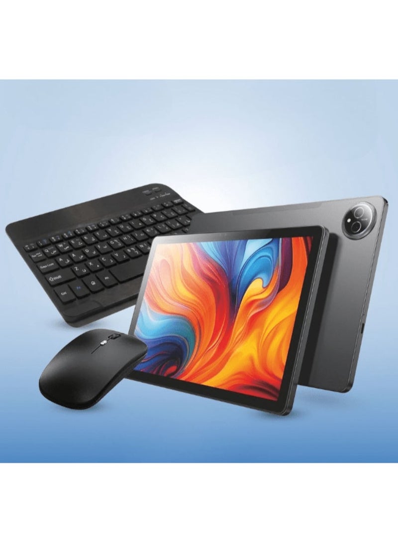 Oteeto Tab 14 Pro Stylus | Slim Design | 5G Tablet Dual SIM with Bluetooth Keyboard Case, Mouse & Stylus Pen – 12GB RAM 512GB Storage, 11.0" Large Display, 8000mAh Battery, Fast Charging, Tempered Glass, 13MP Rear + 8MP Front Camera, WiFi, High Performance Tablet – (Gray) - Image 1