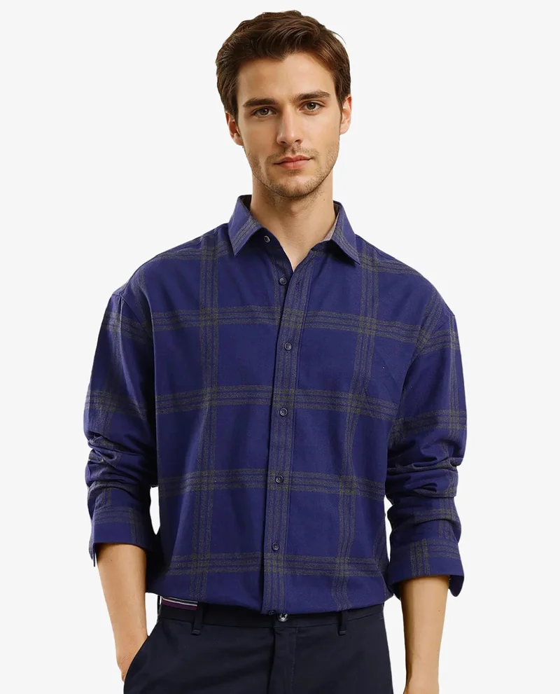 Rare Rabbit Men's Cotton Check Shirt