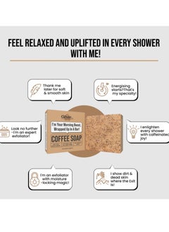 GHAR SOAP Ghar Soap 100% Organic Handmade Chemical-Free Coffee Soap Pack of 1 – Natural Exfoliating, Moisturizing & Anti-Aging Soap Bar for Sensitive Skin – SLS-Free, Vegan, Tan Removal Soaps  - Image 5