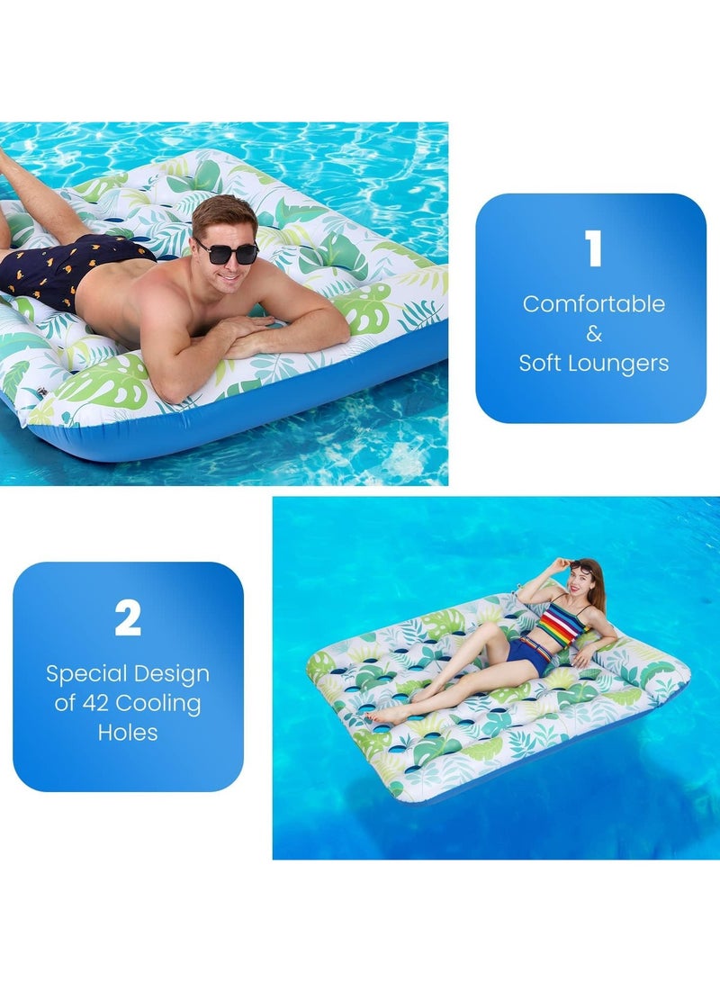 TAPIT Pool Float with Canopy Chair Lounge Float with Adjustable Sun Shade Cover  Drink Holder Ergonomic Headrest Inflatable Pool Float for Adults - Image 3
