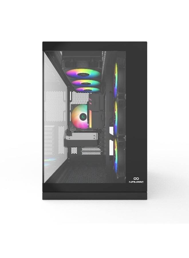 INFINIARC RTX 3050 GAMING DESKTOP PC (CUBE Case, B760 Motherboard, RTX 3050 6GB GPU, Core i5 CPU, 16GB DDR4 RAM, 1TB SSD M.2, Digital ARGB Air Cooler, 750W Gold PSU, Windows Pro), Black black - Image 5