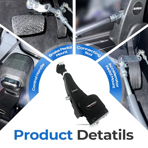 Bopowo Handicap Drivers Fixed Hand Controls Permanent Device, Driving Hand Controls Car Pedal Assist Controls（Highly Adaptable Version） - Image 5