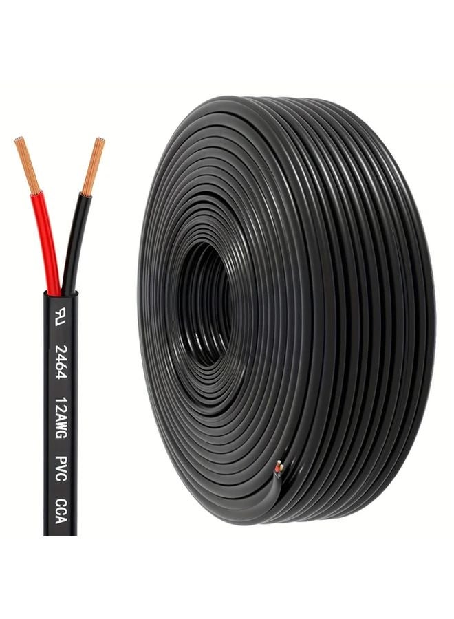 12 AWG 50ft Flexible 2 Core PVC Copper Clad Aluminum Wire For Automotive LED Lighting - Image 2