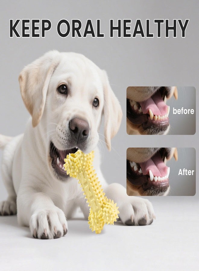 NYEONHRT Puppy Toys, Puppy Teething Toys, 9 Pack Soft Durable Rubber Interactive Pink Puppy Chew Toys for Teething to Soothe Gums and Keep Busy, Cute Puppy Essentials (Yellow) - Image 4