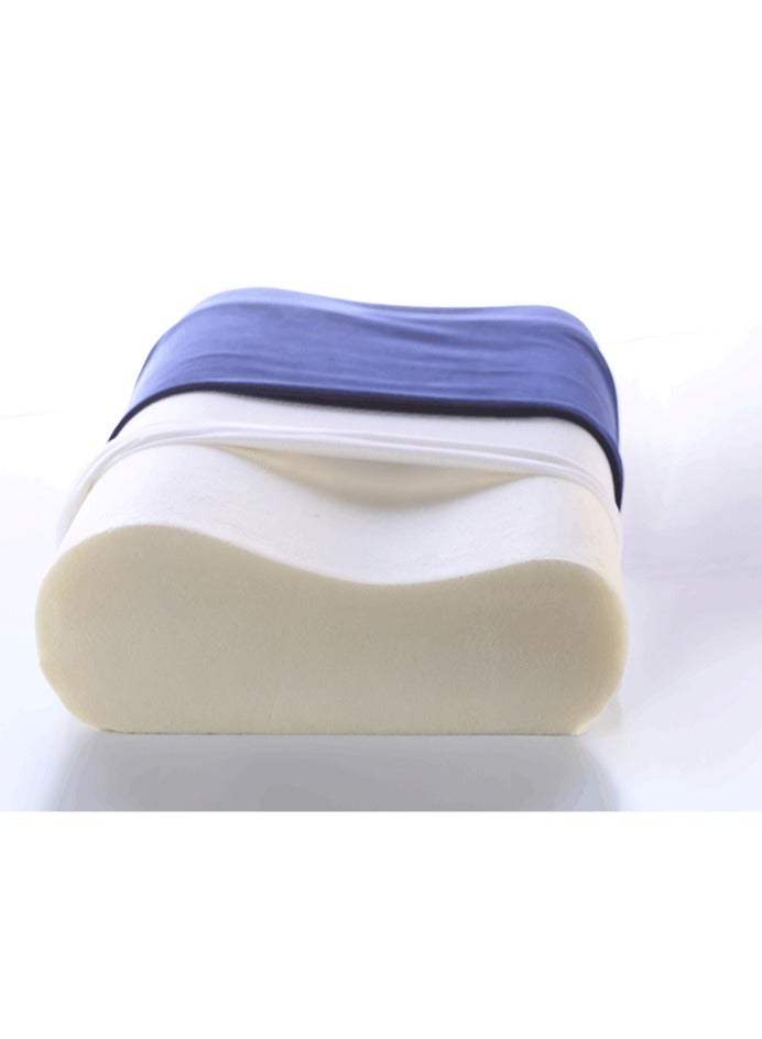 HT Medical bed pillow for sleeping, German memory foam to prevent neck, shoulder and spine pain (Blue, 60 * 35) - Image 2