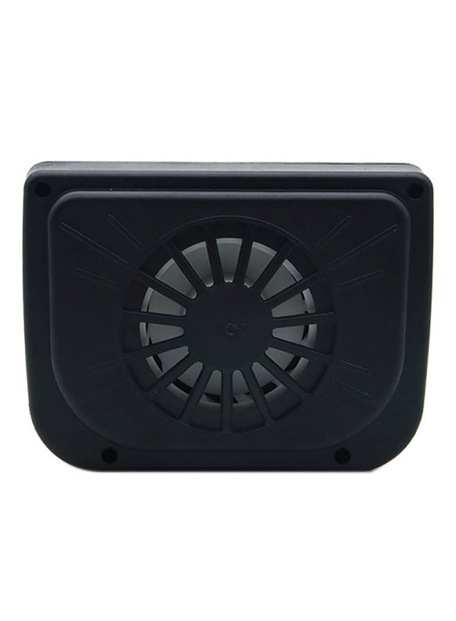 NIBEMINENT Auto Solar Car Fan Black 