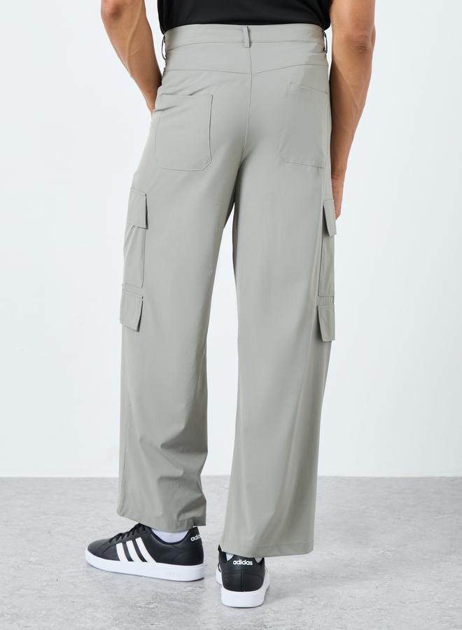 Styli Relaxed Fit Cargo Pocket Detail Pants - Image 4