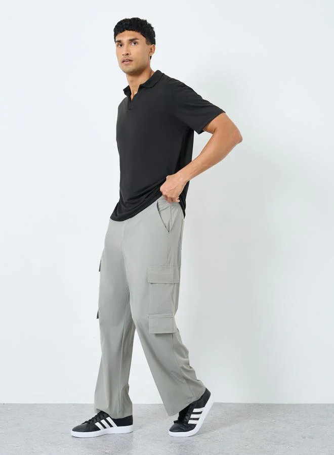 ستايلي Styli Relaxed Fit Cargo Pocket Detail Pants