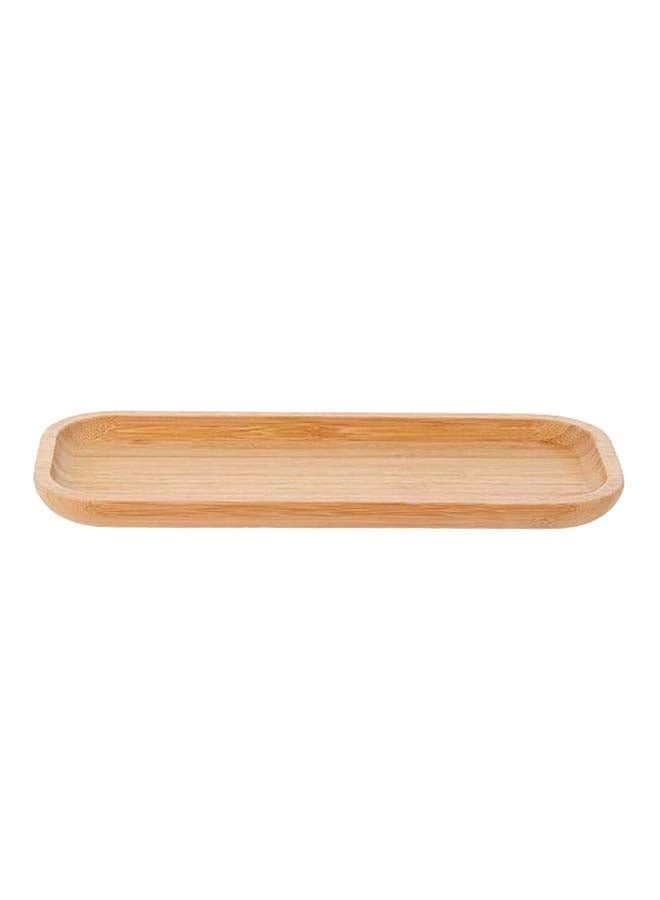 Wooden Rectangle Serving Trays Brown 36*15*2cm-Bamboo Vanity Tray, Bathroom Counter Tray, Toilet Tank Top Decor Display - Image 1
