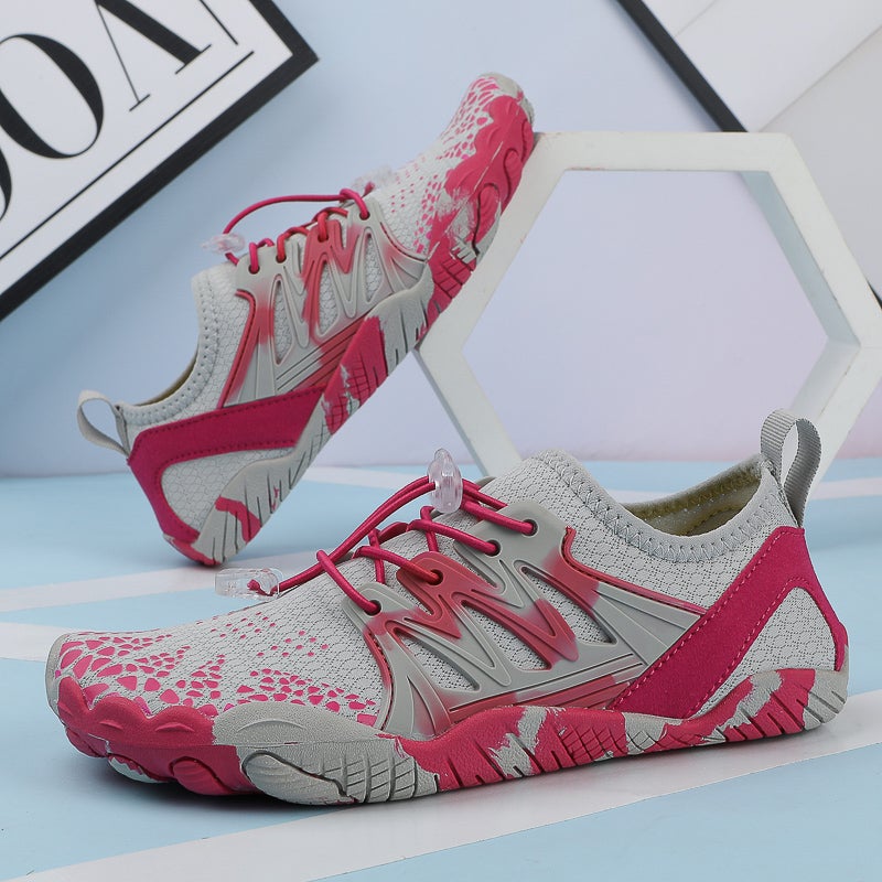 Treadmill Shoes Indoor Fitness Shoes Quiet Yoga Skipping Rope Skipping Shoes Women Strength Training Squat Shoes Men C313 rose red upgraded thickened bottom 