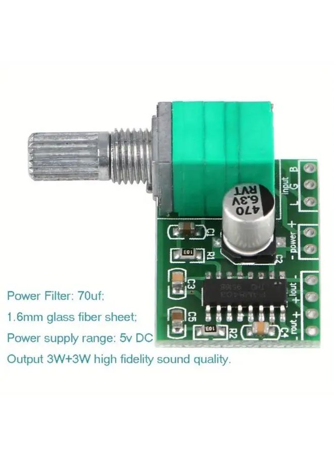 2Pcs PAM8403 5V Audio Amplifier Board Dual Channel Stereo Module for DIY Car Home Theater - Image 2