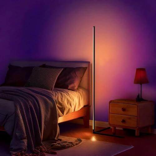 YUGAM LED Floor Lamp RGB+IC, Smart Corner Lamp, Modern for Living Room Bedroom (Pack-1) - Image 3