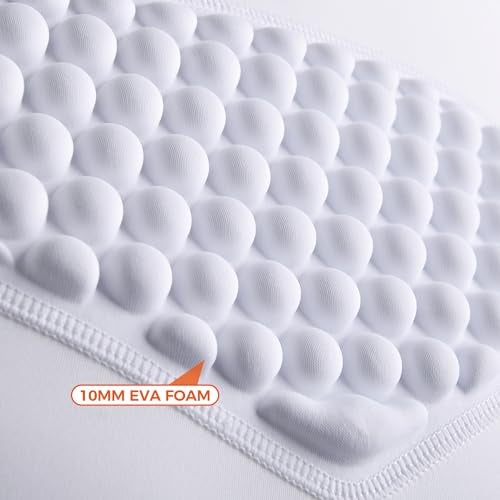 COOLOMG Youth Baseball Padded Shirt Kids Chest Protector Rib Heart Guard Sternum Protection for Football Softball Lacrosse Goalies Pure White S - Image 3