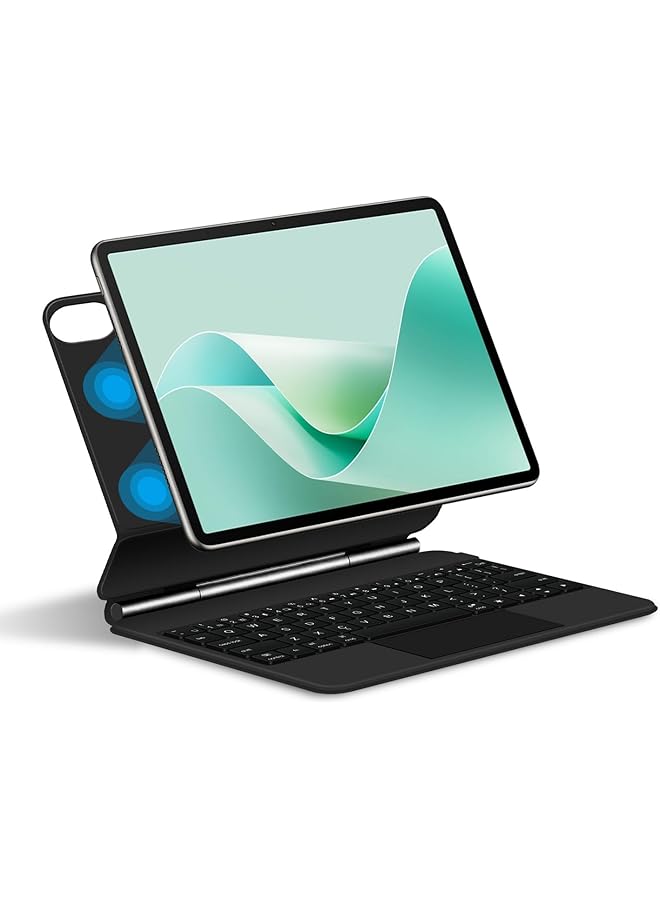 إيروريكس حافظة لوحة مفاتيح بلوتوث ذكية سحرية متوافقة مع جهاز Huawei Matepad 11.5 بوصة S 2024 مع لوحة مفاتيح RGB لجهاز Matepad 11.5 بوصة S اللوحي - Image 1