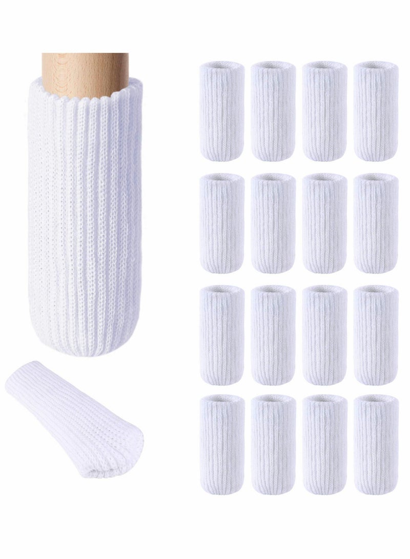 SYOSI Chair Leg Socks 16 Pcs High Elastic Knitted Chair Leg Floor Protectors Thickening Furniture Socks  - Image 1