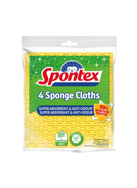 Spontex Sponge Cloths 4Pcs