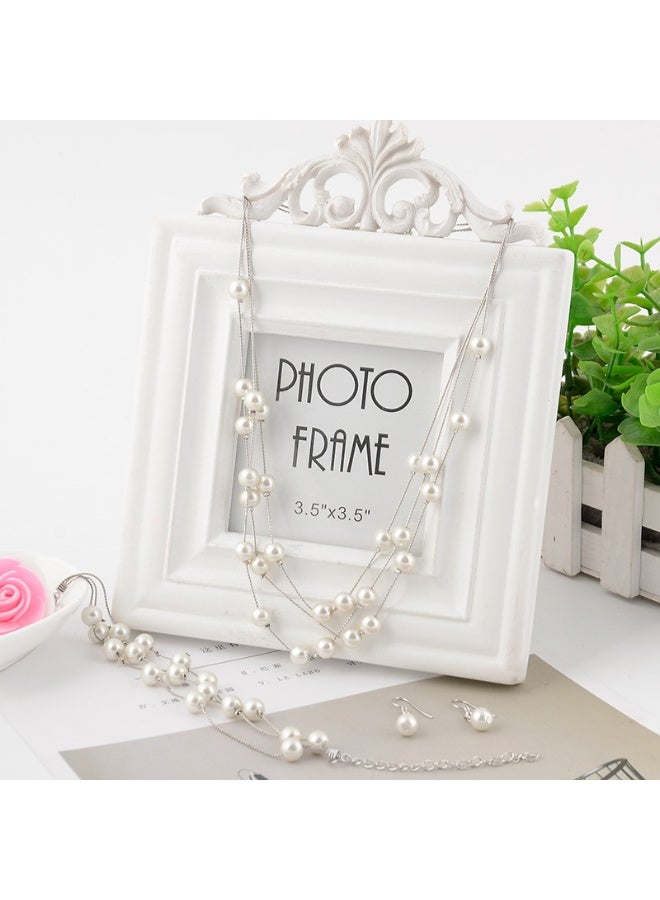 NIBEMINENT Stylish Korean Fashion Sweet Elegant Pearl Layered Three-Piece Set for Office Ladies