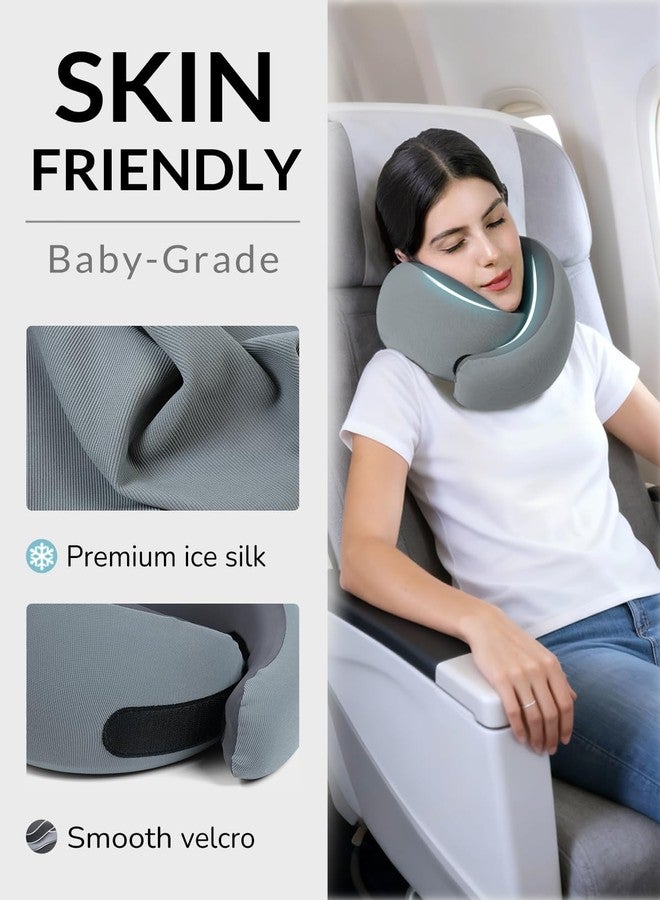 Artelse Neck Travel Pillow - Memory Foam Travel Pillow for Airplane, Washable Comfortable Breathable Cover, 360 Degree Support Ergonomic Design Best for Travel, Flight, Train, Car, Sleeping - Image 3