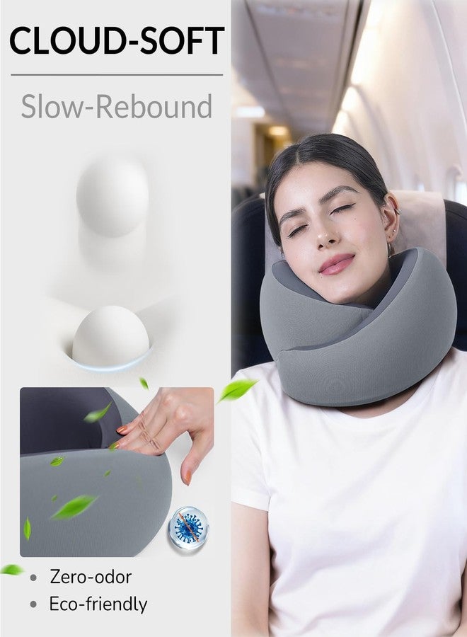 Artelse Neck Travel Pillow - Memory Foam Travel Pillow for Airplane, Washable Comfortable Breathable Cover, 360 Degree Support Ergonomic Design Best for Travel, Flight, Train, Car, Sleeping - Image 4