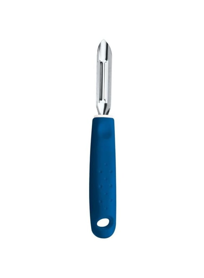 TRAMONTINA Utilità Vegetable Peeler – Stainless Steel Blade with Blue Handle – Efficient Peeling Tool – Dishwasher Safe - Image 3