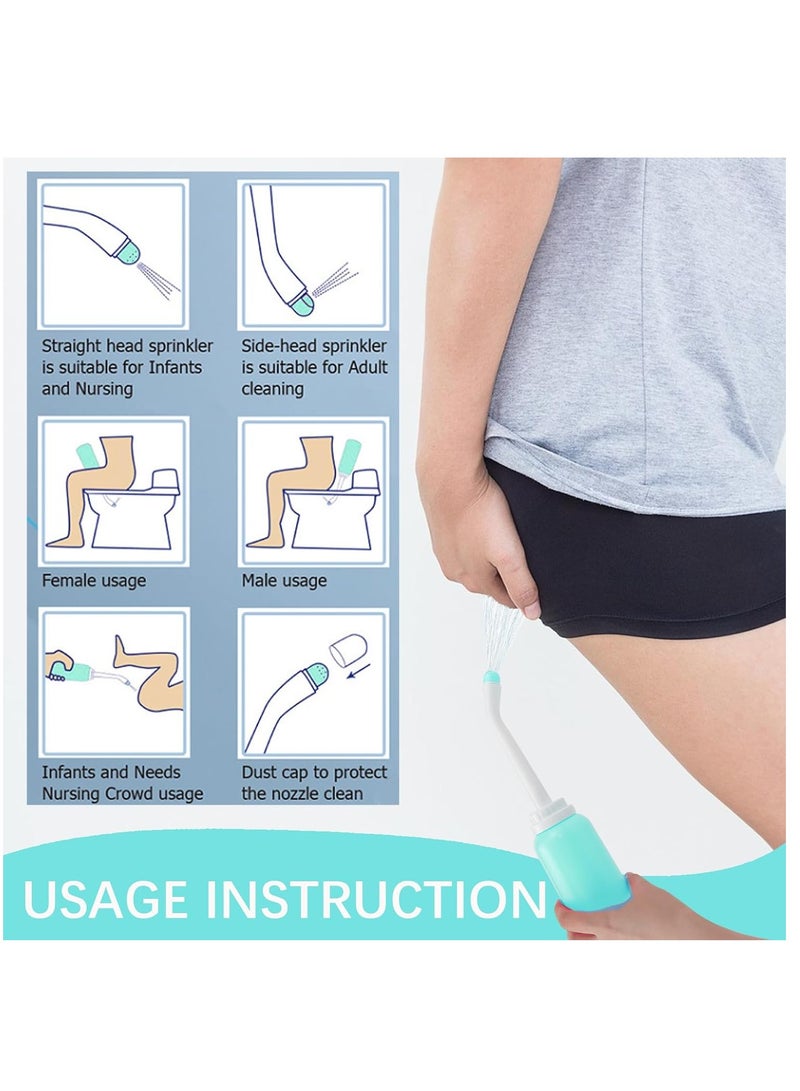 Portable Travel Bidet Sprayer 500ML – Handheld Shattaf Bottle for Personal Hygiene, Postpartum Care & Baby Cleaning, Dual Nozzles, Leakproof & Heat-Resistant - Image 5