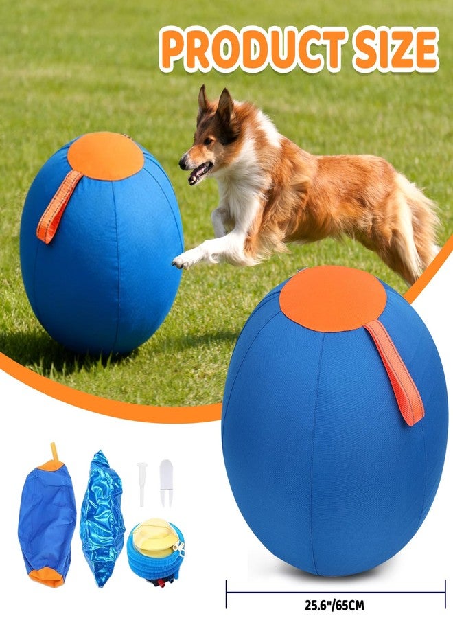 Shrandi 25" Herding Ball for Dog: Large Herding Balls for Australian Shepherd with Handles- Outdoor Training Dogs Toys Balls for Border Collie, German Shepherds - Image 4