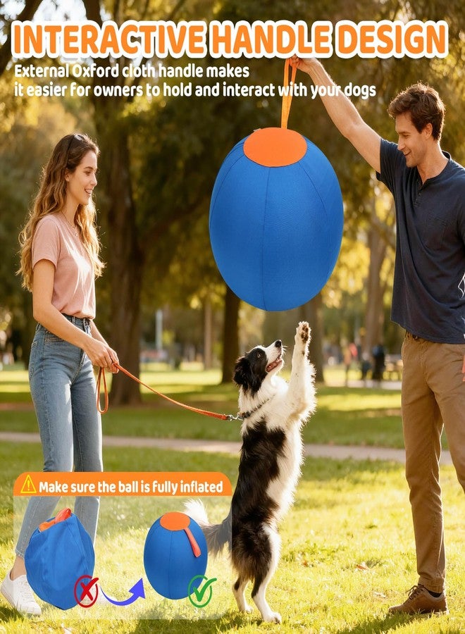 Shrandi 25" Herding Ball for Dog: Large Herding Balls for Australian Shepherd with Handles- Outdoor Training Dogs Toys Balls for Border Collie, German Shepherds - Image 2