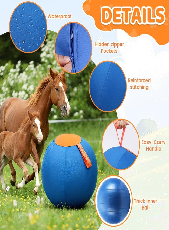 Shrandi 25" Herding Ball for Dog: Large Herding Balls for Australian Shepherd with Handles- Outdoor Training Dogs Toys Balls for Border Collie, German Shepherds - Image 5