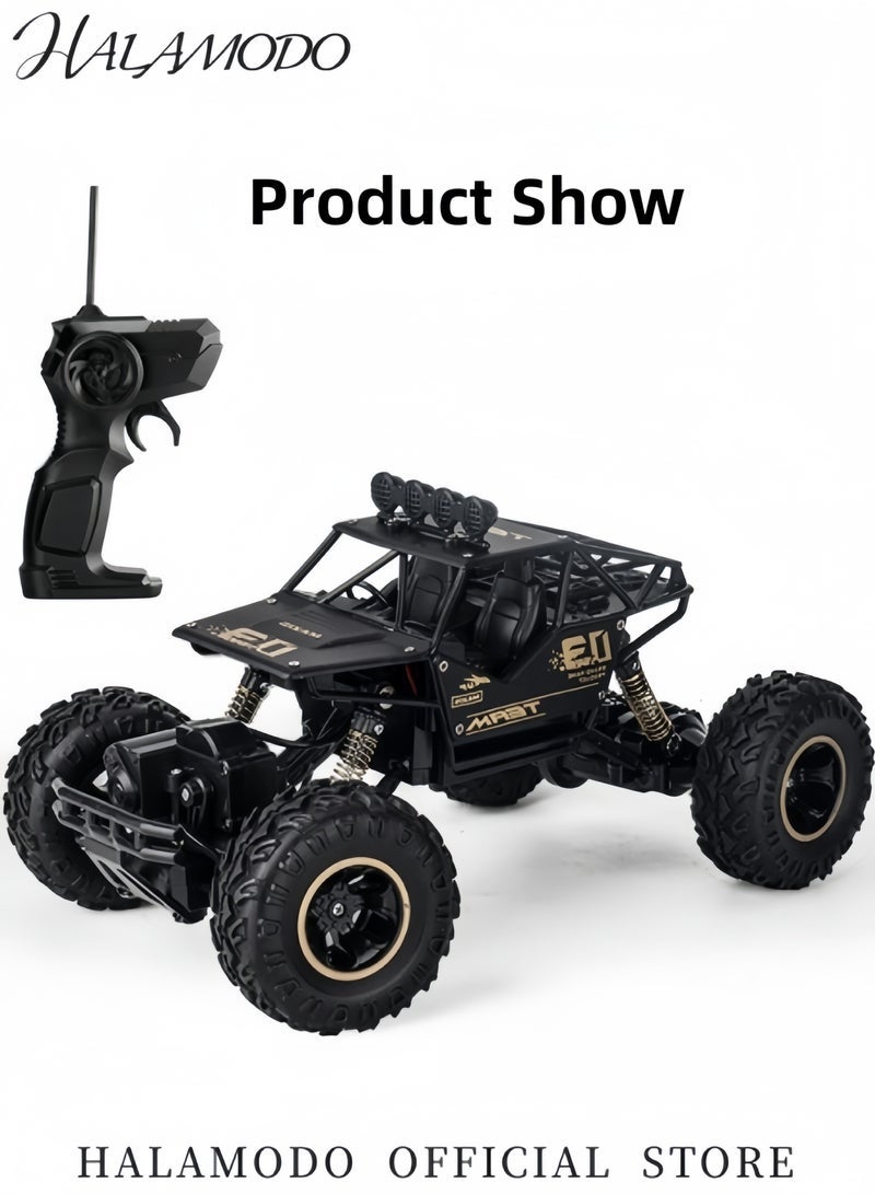 هالامودو سيارة التحكم عن بعد 2.4 جيجا هرتز عالية السرعة RC سيارات اللعب 1:16 شاحنة الوحش RC على الطرق الوعرة جميع التضاريس RC شاحنات الوحش للأولاد والبنات والأطفال - Image 2
